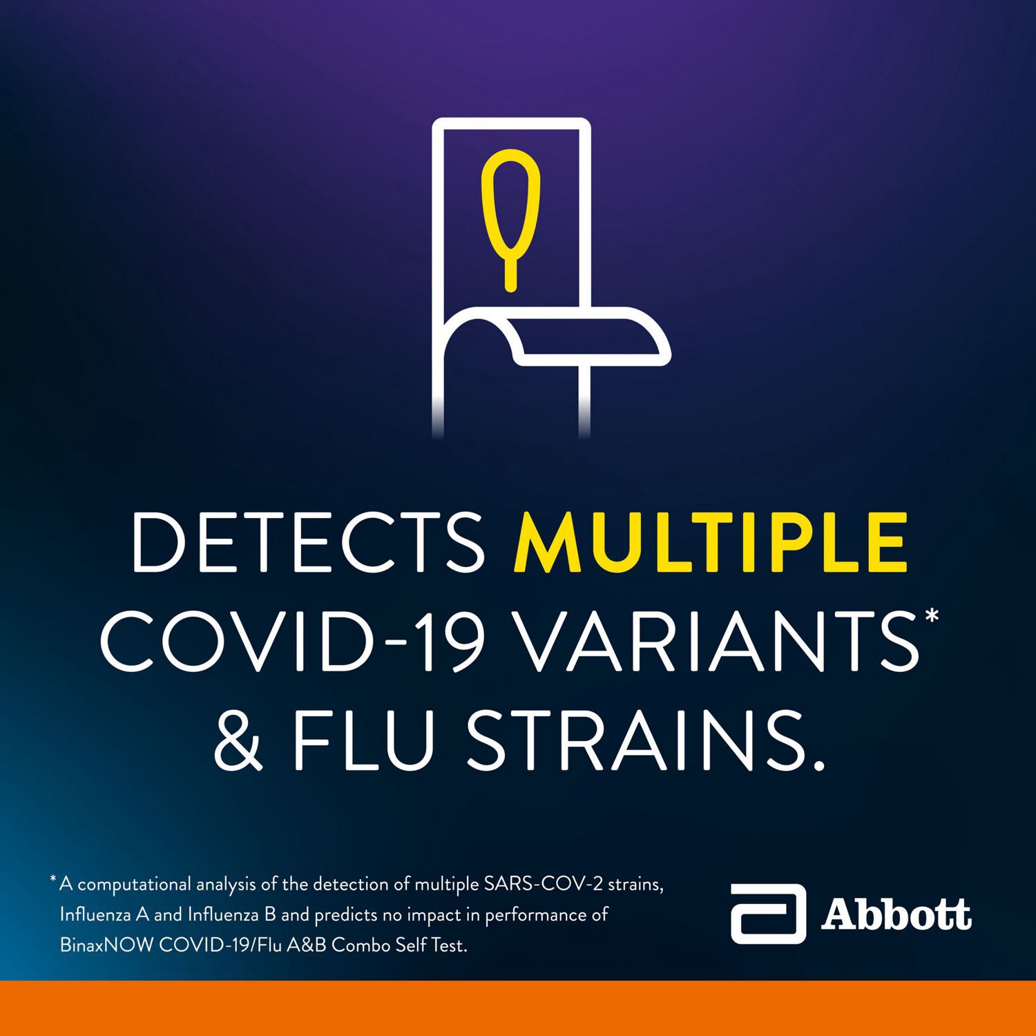 slide 2 of 5, Abbott BinaxNOW COVID-19/Flu A&B Combo Self Test, 2 ct, 2 ct
