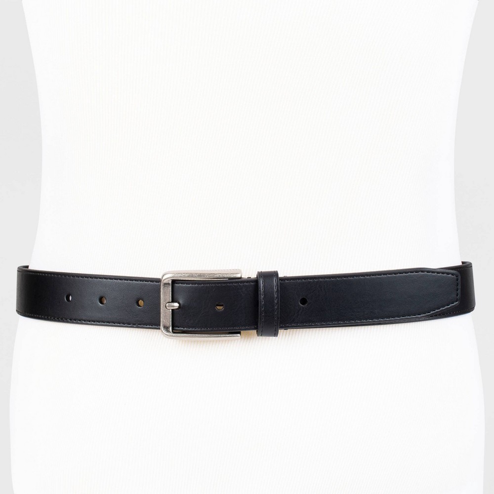 Men's Stitched Belt - Goodfellow & Co™ Black M