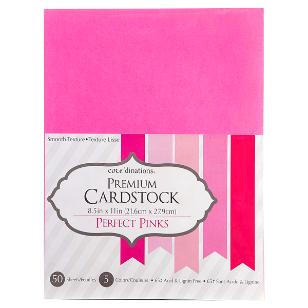 slide 1 of 1, Darice Cardstock Value Pack, Perfect Pinks, 50 ct; 8.5 in x 11 in