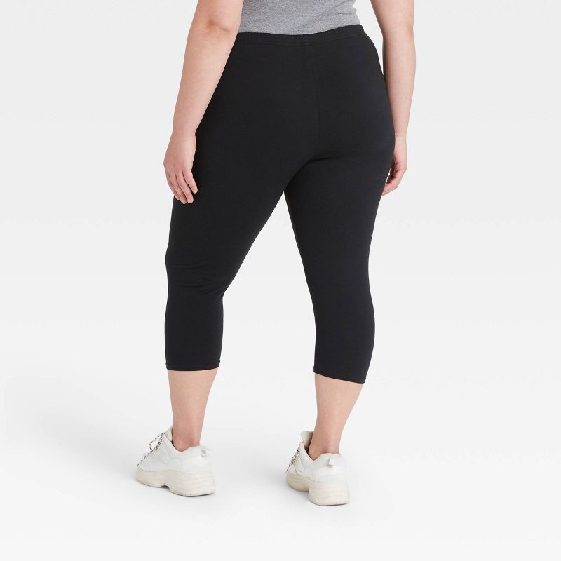 slide 2 of 4, Women's Plus Size Cotton 5" Inseam Bike Shorts - Xhilaration™ Black 1X, 1 ct