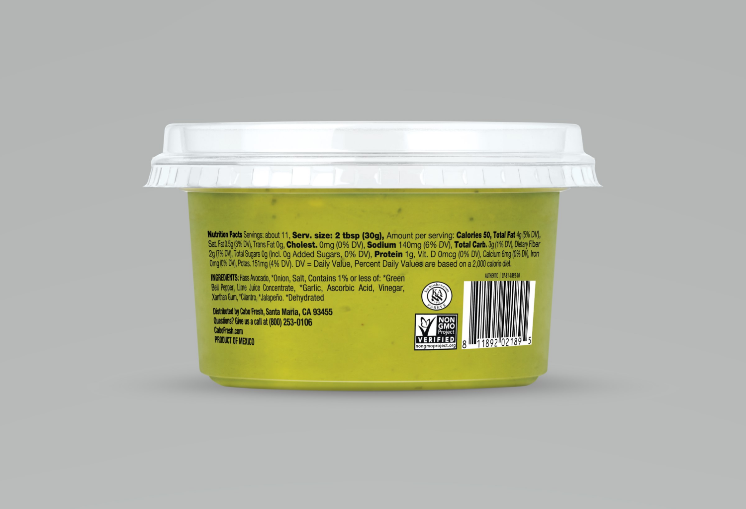 slide 2 of 2, Cabo Fresh Mild Authentic Guacamole 12 oz, 12 oz