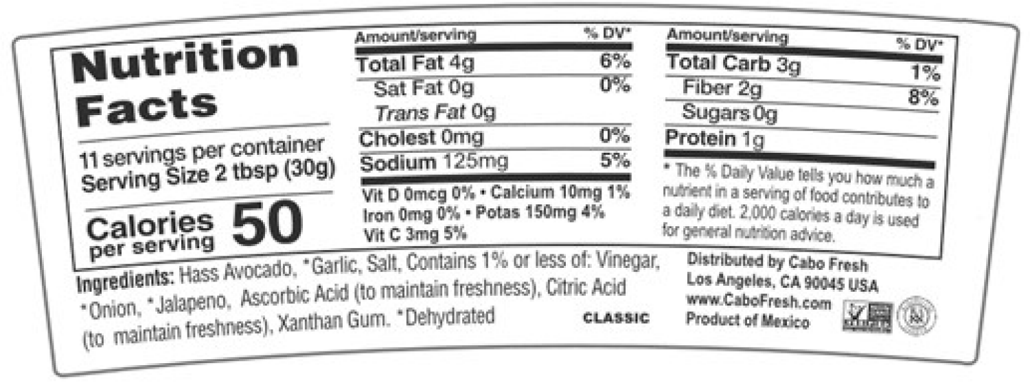 slide 2 of 2, Cabo Fresh Classic Mild Guacamole Squeeze Bottle, 12 oz