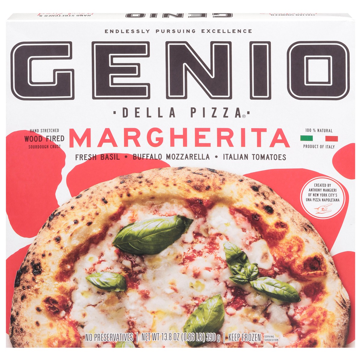 slide 3 of 14, Genio Della Pizza Margherita Pizza 13.8 oz, 11 oz