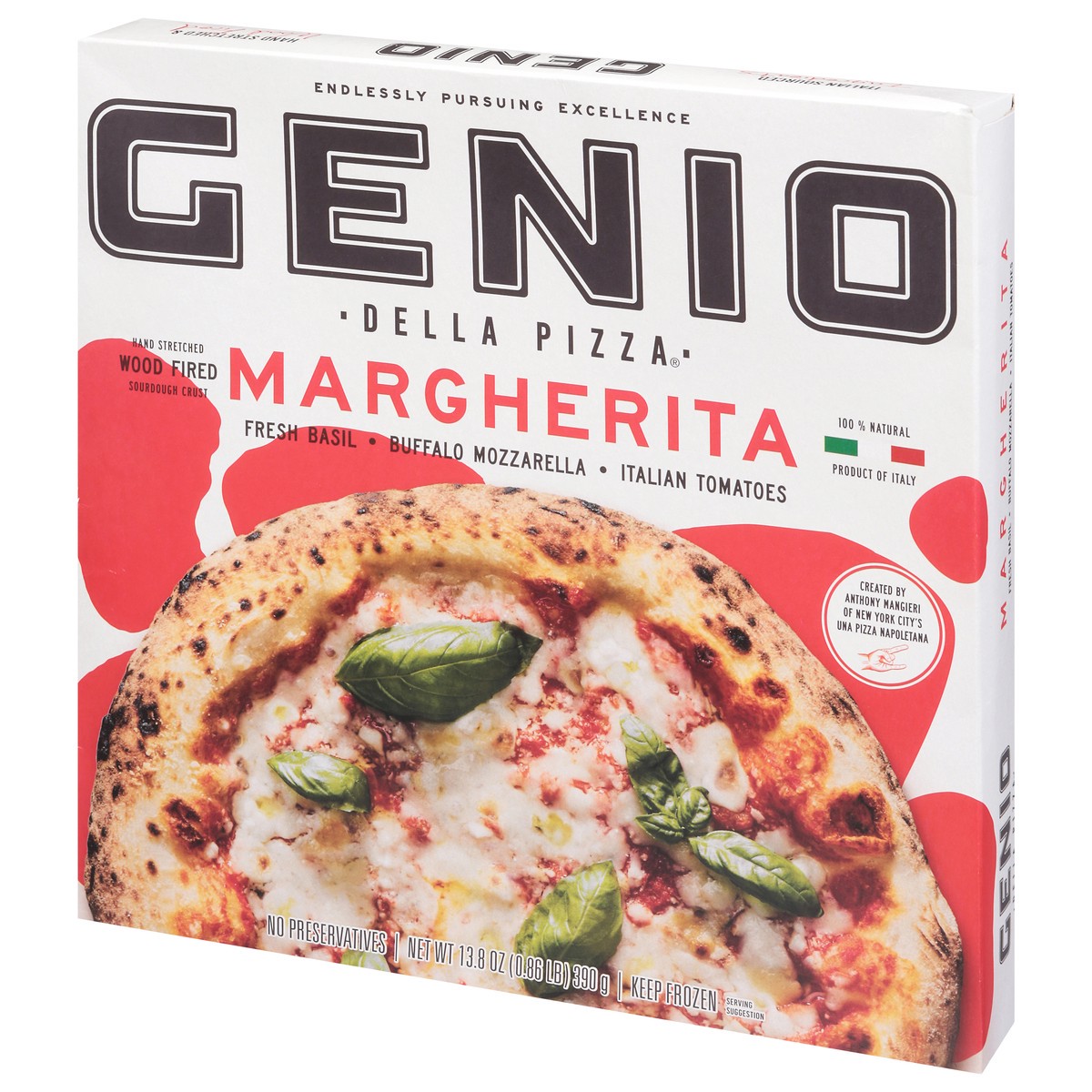 slide 4 of 14, Genio Della Pizza Margherita Pizza 13.8 oz, 11 oz