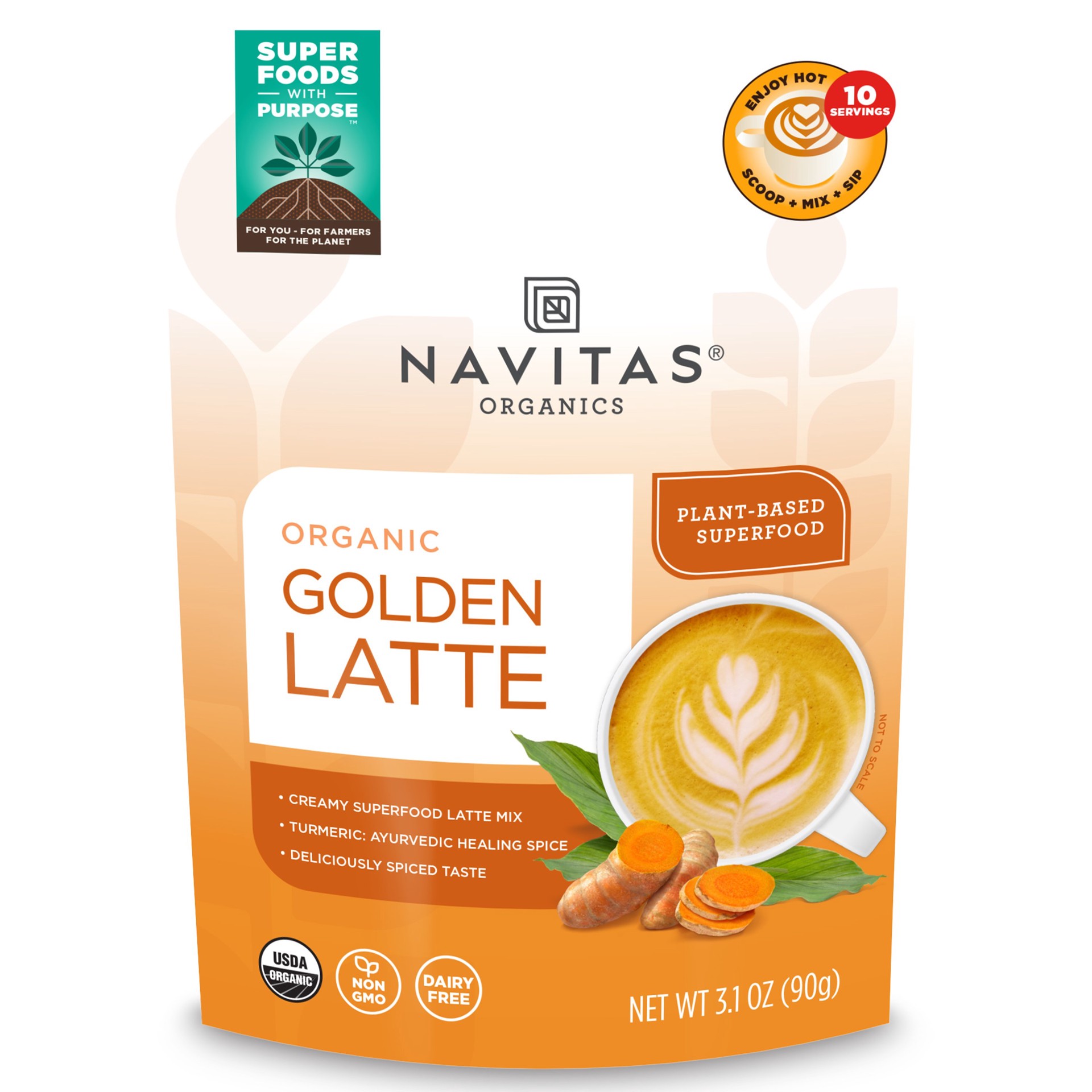 slide 1 of 1, Navitas Organics Organic Golden Latte 3.1 oz, 3.1 oz