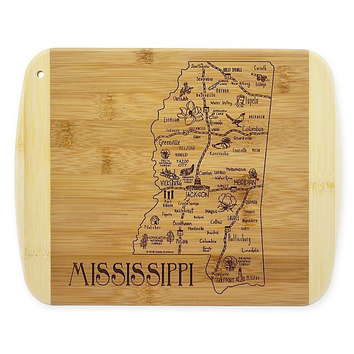 slide 1 of 1, Totally Bamboo Mississippi Slice of Life Cutting Board, 1 ct