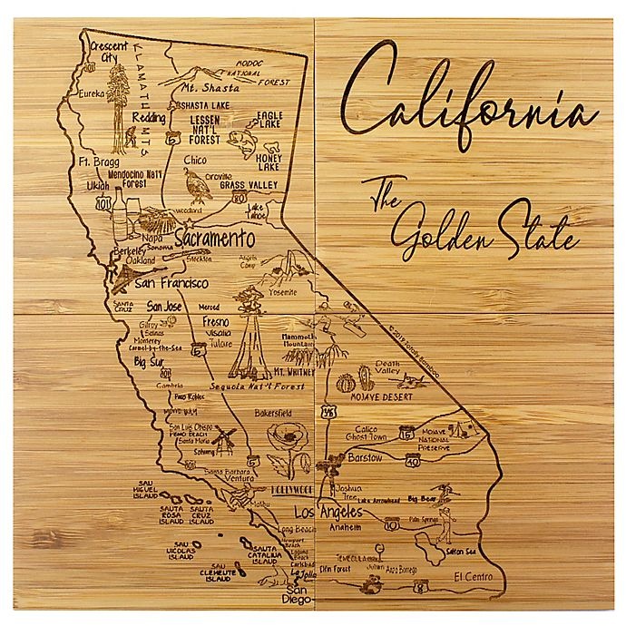 slide 2 of 2, Totally Bamboo California Puzzle Coaster Set, 1 ct