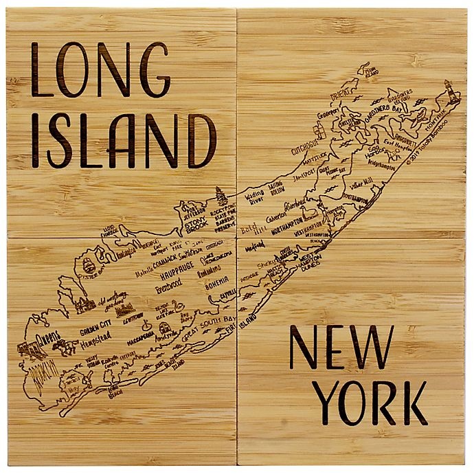 slide 2 of 2, Totally Bamboo Long Island Puzzle Coaster Set, 5 ct