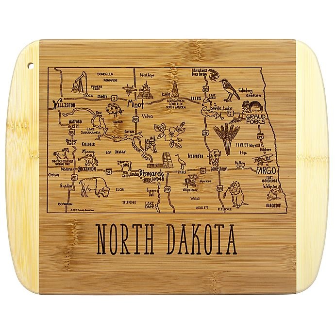 slide 1 of 1, Totally Bamboo North Dakota Slice of Life Cutting Board, 1 ct