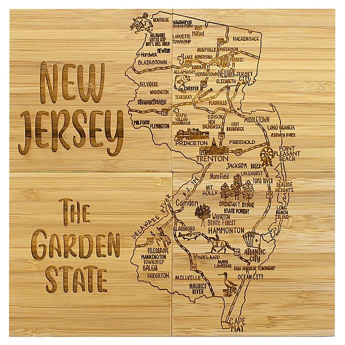 slide 2 of 2, Totally Bamboo New Jersey Puzzle Coaster Set, 1 ct