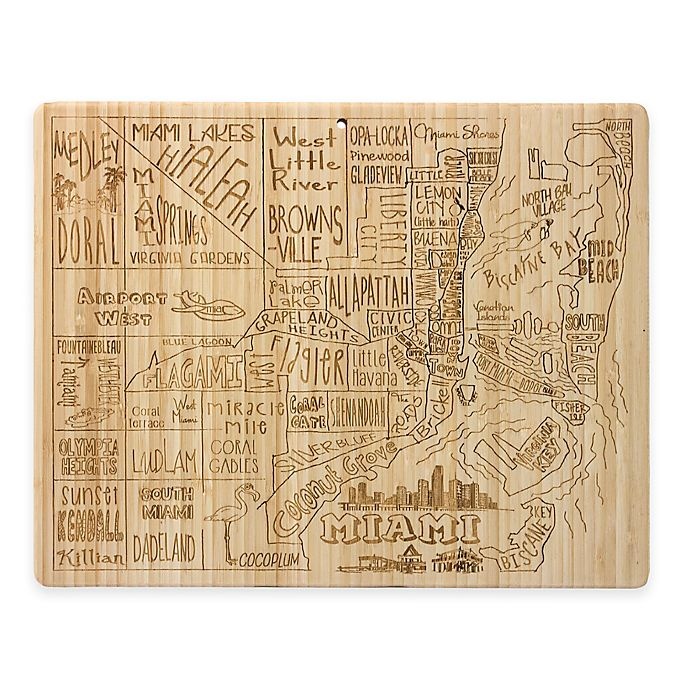 slide 1 of 1, Totally Bamboo Miami Cutting/Serving Board, 1 ct