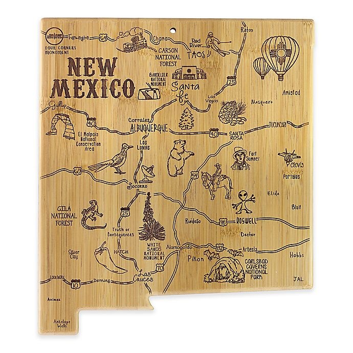 slide 1 of 1, Totally Bamboo New Mexico Destination Cutting/Serving Board, 1 ct