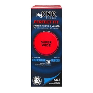 slide 1 of 1, Myone Super Wide Condoms, 10 ct