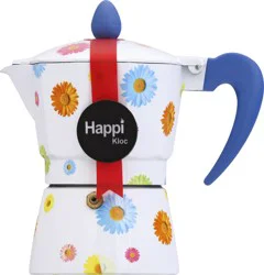 Happi Kloc Deco Printing Aluminum 3 Cup Coffee Maker 1 ea