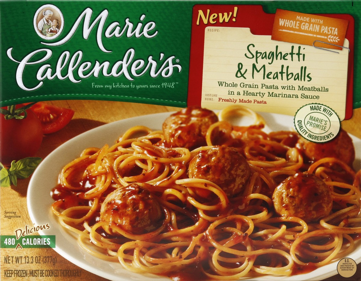 slide 2 of 4, Marie Callender's Spaghetti & Meatballs 13.3 oz, 13.3 oz