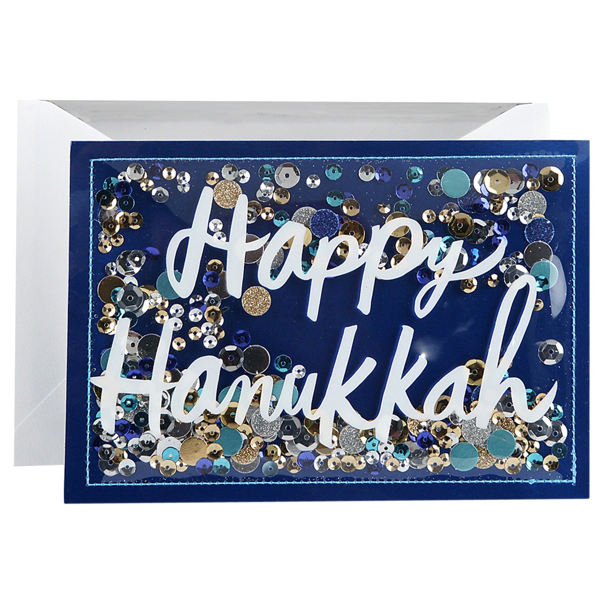 slide 4 of 4, Hallmark Signature Hanukkah Card (Happy Hanukkah Confetti) No. 39, 1 ct