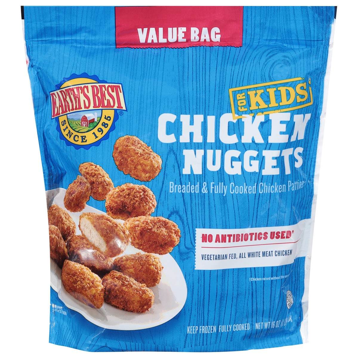 slide 1 of 9, Earth's Best for Kids Chicken Nuggets Value Bag 16 oz, 16 oz