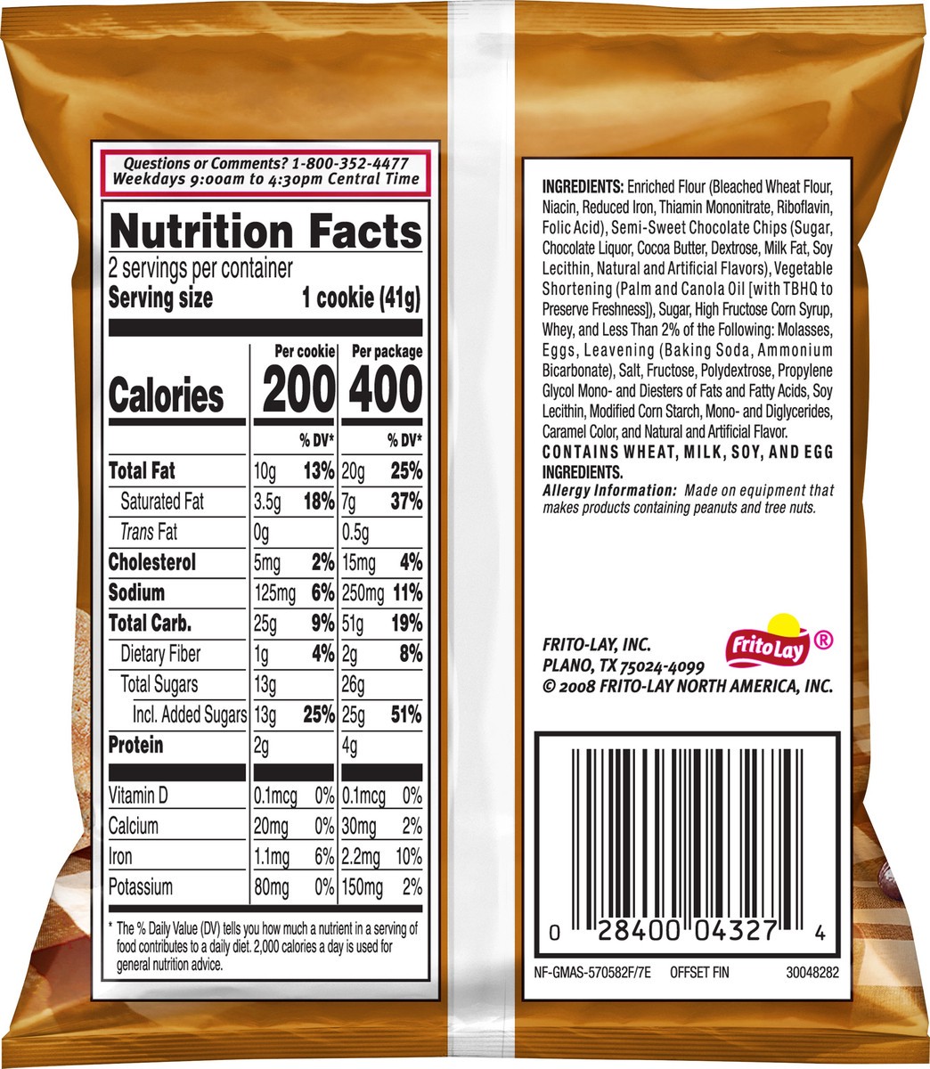 slide 2 of 3, Grandma's Chocolate Chip Cookies 2.875 oz, 2.88 oz