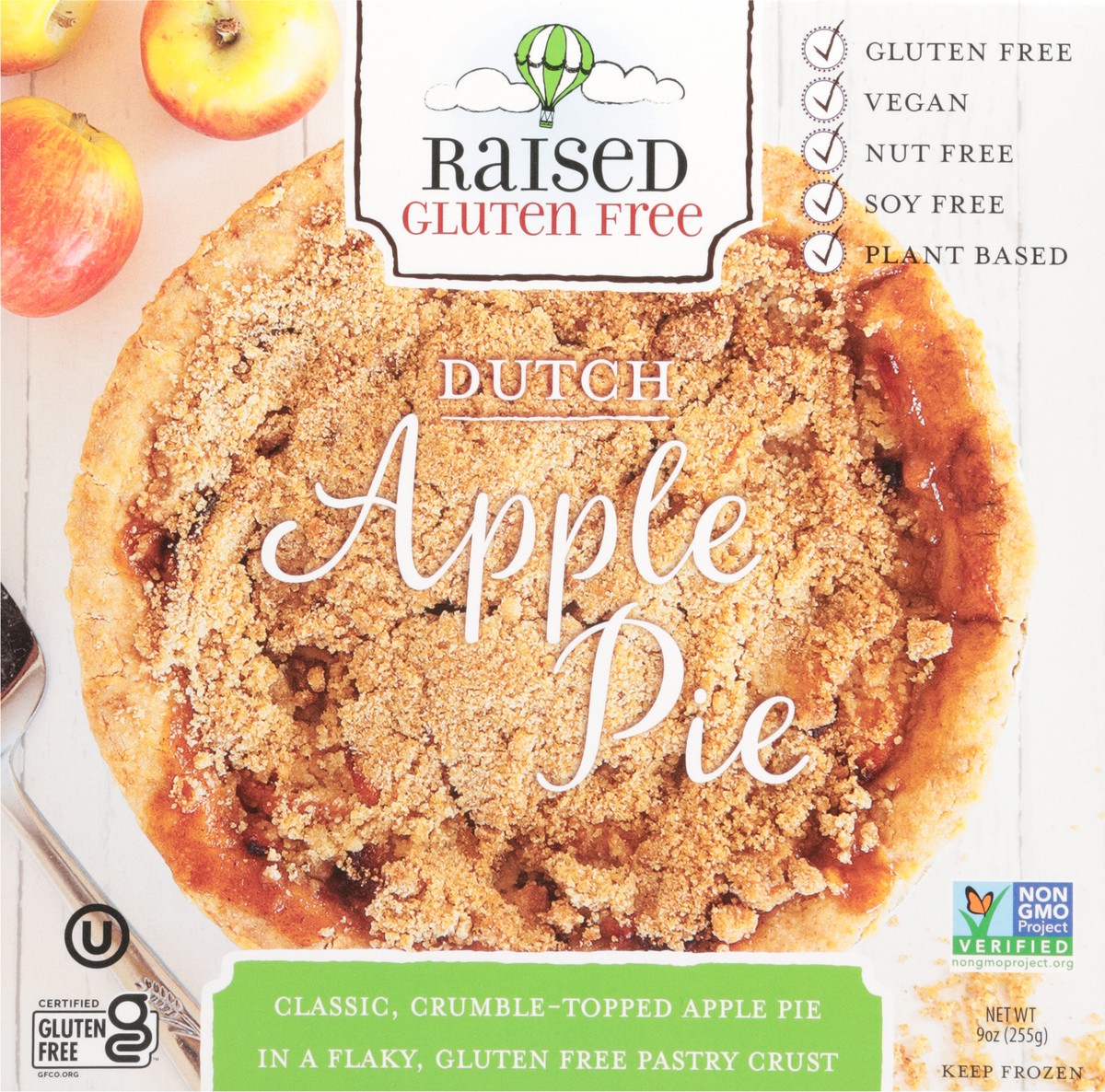 slide 11 of 13, Raised Gluten Free Dutch Apple Pie 9 oz, 9 oz