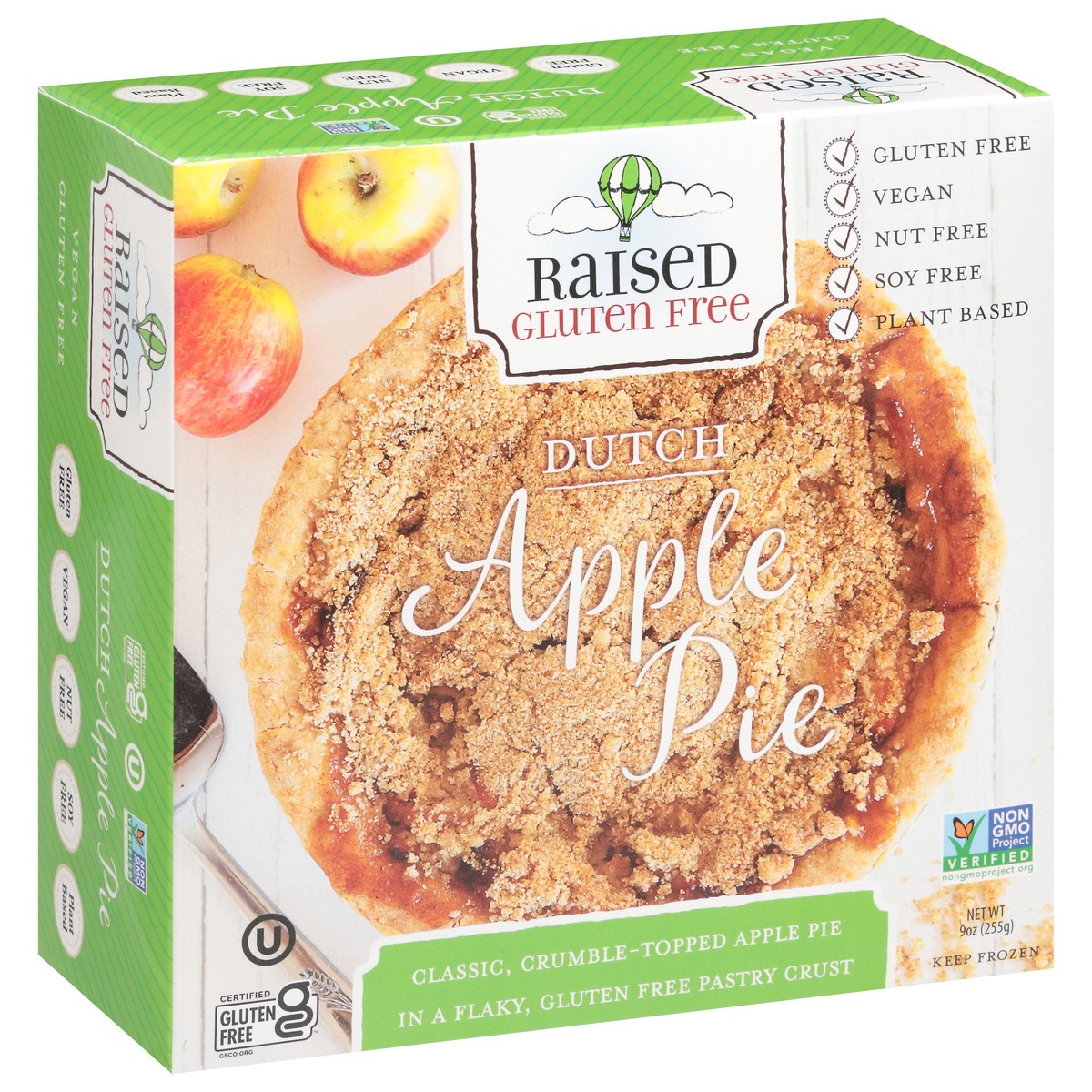 slide 13 of 13, Raised Gluten Free Dutch Apple Pie 9 oz, 9 oz
