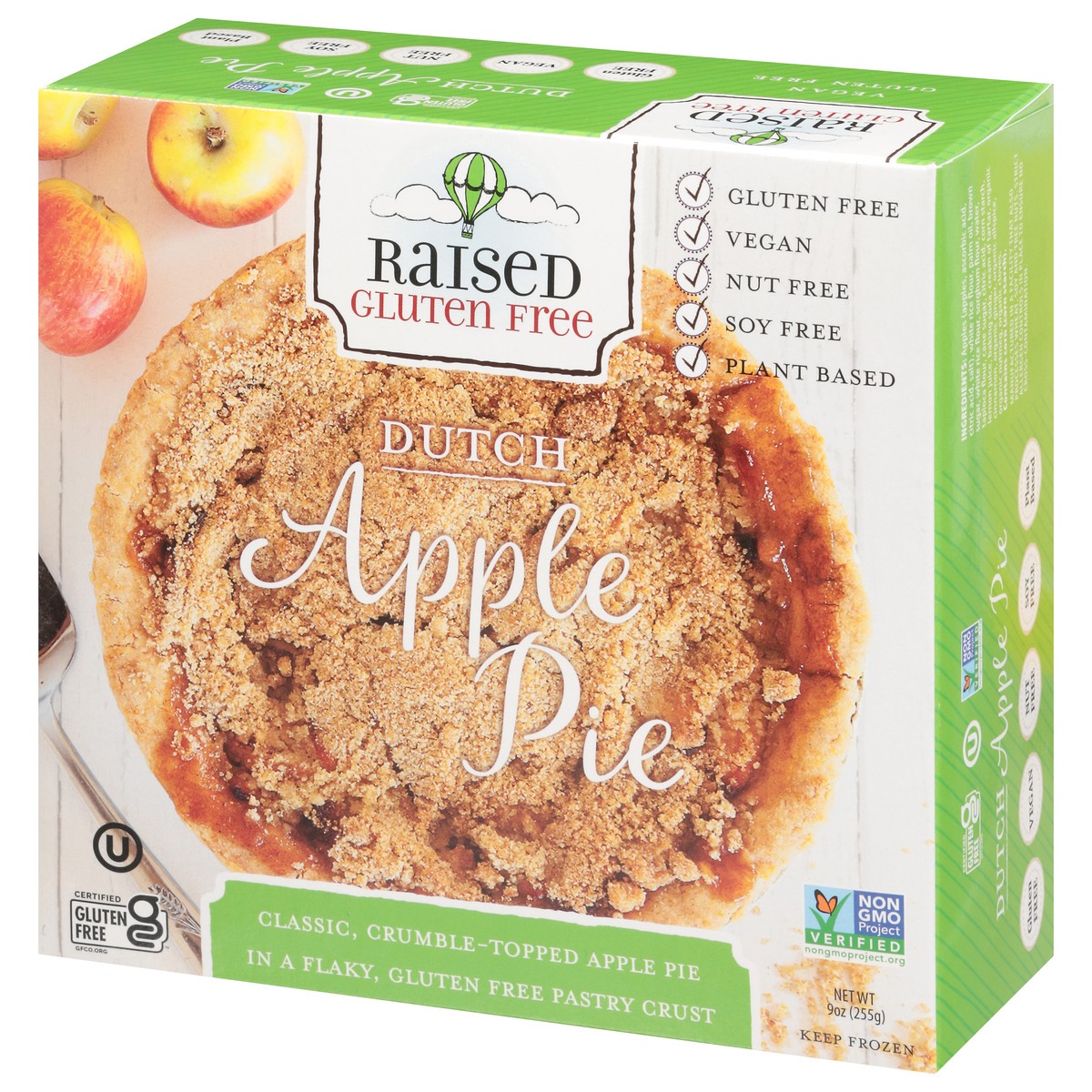 slide 12 of 13, Raised Gluten Free Dutch Apple Pie 9 oz, 9 oz