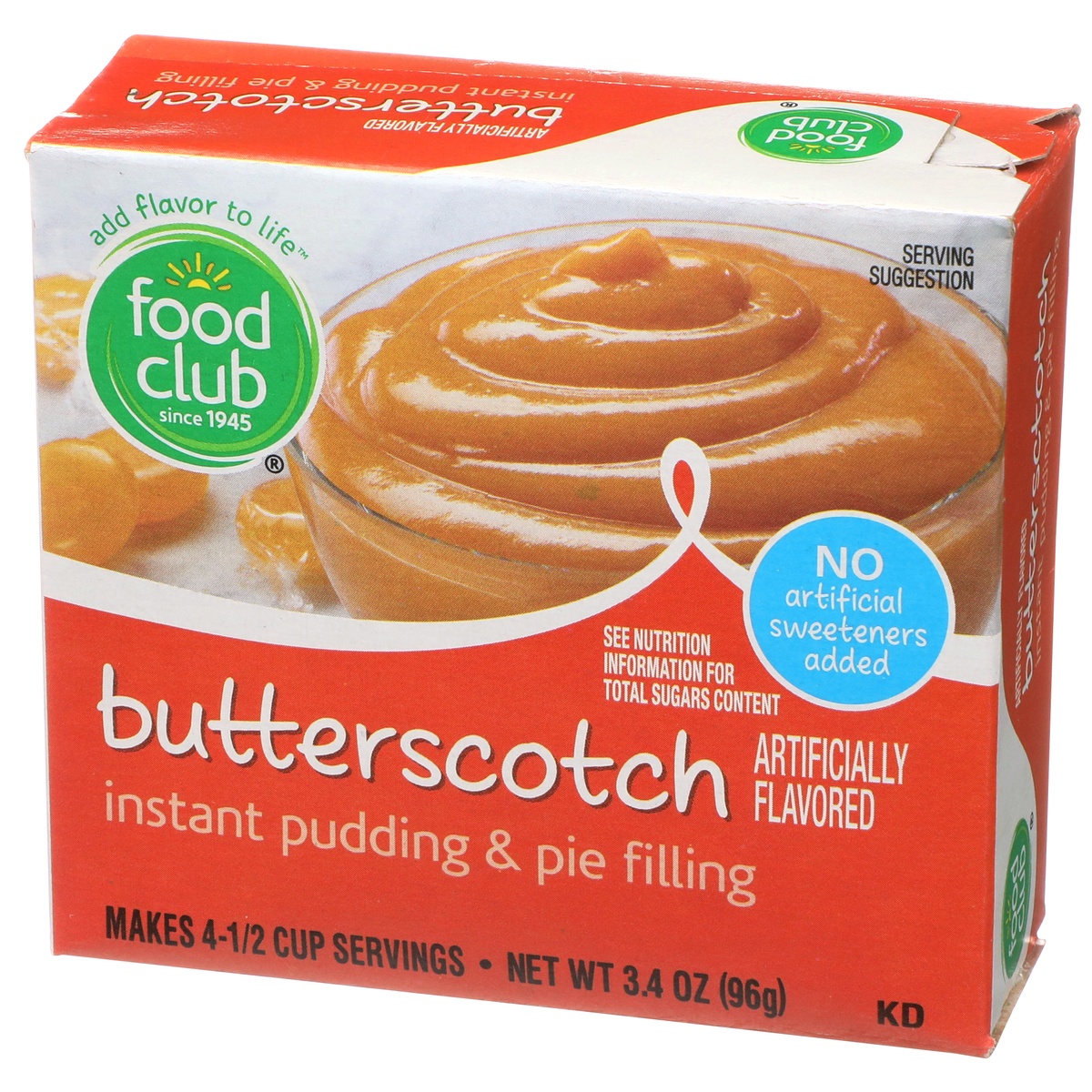slide 3 of 10, Food Club Butterscotch Instant Pudding & Pie Filling, 3.4 oz