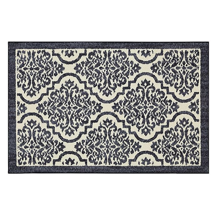 slide 1 of 1, Mohawk Home Mohawk Signature Palace Washable Accent Rug - Indigo, 1 ft 8 in x 2 ft 10 in