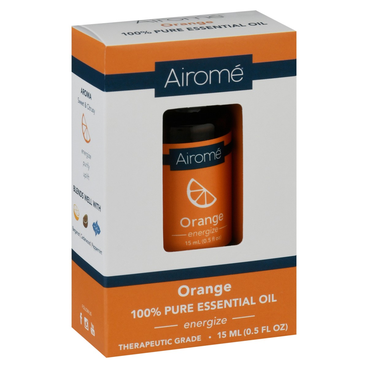 slide 8 of 9, Airomé Energize Orange Essential Oil 15 ml, 15 ml