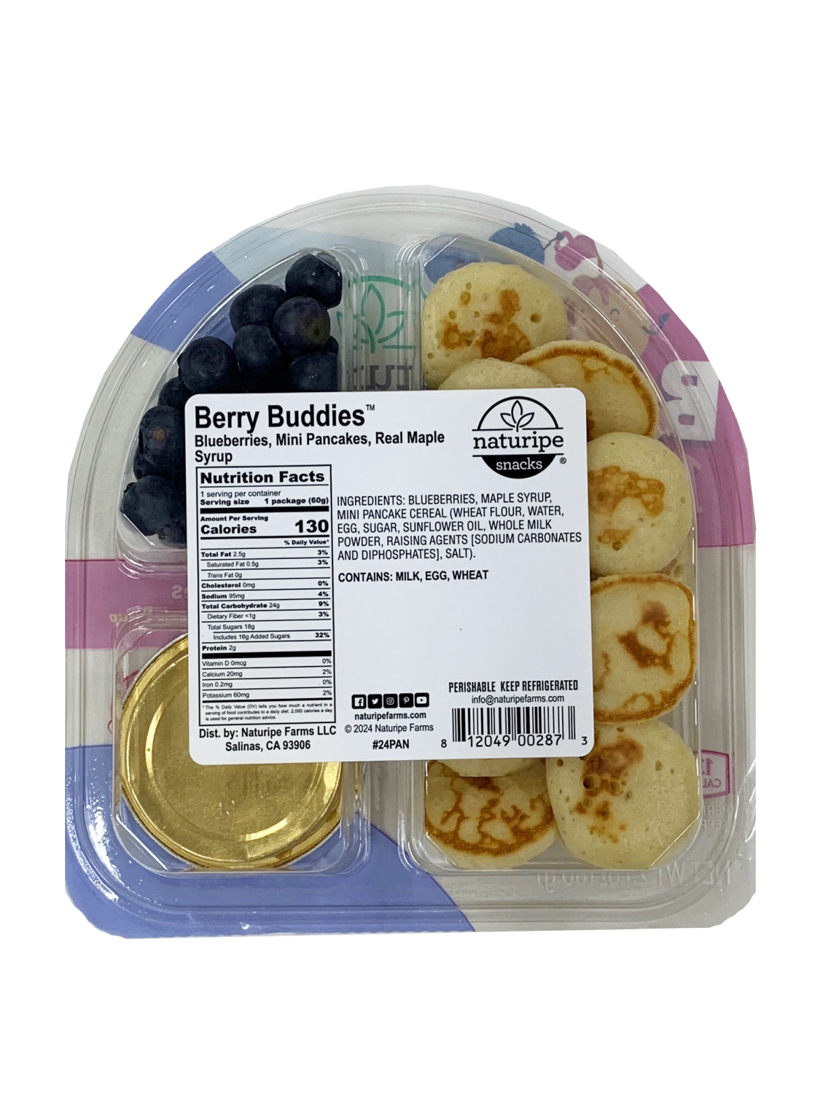 slide 2 of 2, Naturipe Berry Buddies Berries & Pancakes, 2.1 oz, 2.1 oz