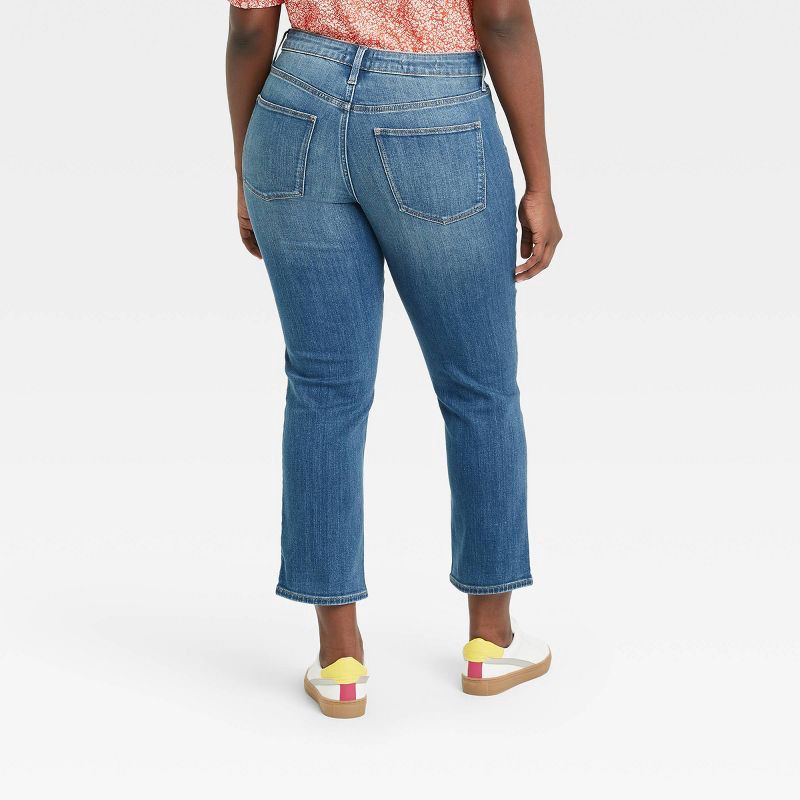 slide 5 of 5, Women's High-Rise Slim Straight Fit Jeans - Universal Thread Medium Wash 18, 1 ct