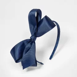 Girls' Bow Headband - Cat & Jack Navy