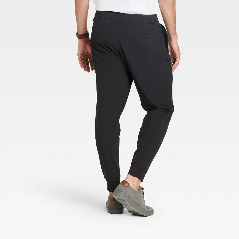 slide 3 of 3, Men's Tapered Tech Jogger Pants - Goodfellow & Co™ Black XL, 1 ct