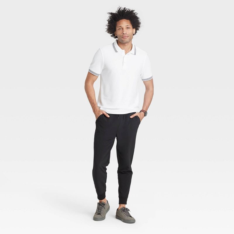slide 1 of 3, Men's Tapered Tech Jogger Pants - Goodfellow & Co™ Black XL, 1 ct