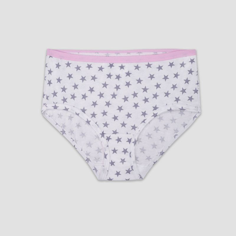 slide 3 of 5, Fruit of the Loom Girls' 14pk Classic Briefs - Colors May Vary 14: Cotton Knit High Rise Underwear, 14 ct