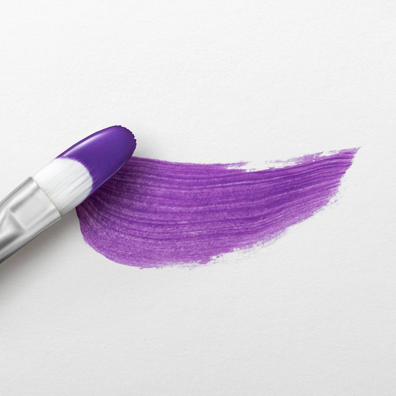 slide 3 of 3, 2 fl oz Satin Acrylic Paint Purple - Mondo Llama™: Multi-Surface, Non-Toxic, Water-Based Craft Paint, 2 fl oz