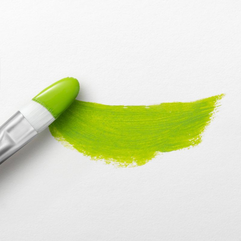 slide 3 of 3, 2 fl oz Satin Acrylic Paint Green - Mondo Llama™: Multi-Surface, Non-Toxic, Water-Based Craft Paint, 2 fl oz