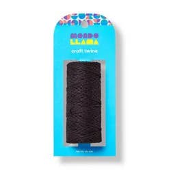 100yd Craft Twine Black - Mondo Llama™: Cotton Yarn & Ribbon for Art, Stationery, Office, 300ft Length