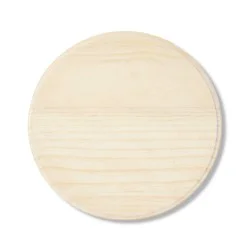 12" Round Wood Disc - Mondo Llama™: Unfinished Craft, Wooden Round, Adult Art Design