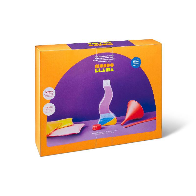 slide 3 of 4, Create-Your-Own Sand Art Kit - Mondo Llama™: DIY Sand Designs & Decoration in Jars, 13 Pieces, Ages 6+, 13 ct