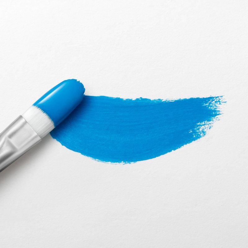 slide 3 of 3, 2 fl oz Satin Acrylic Paint Peacock Blue - Mondo Llama™: Multi-Surface, Non-Toxic, Water-Based Craft Paint, 2 fl oz