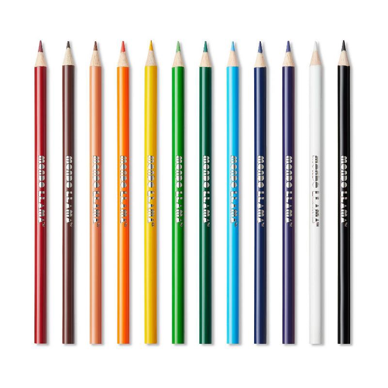 slide 2 of 5, 12ct Colored Pencils - Mondo Llama™, 12 ct