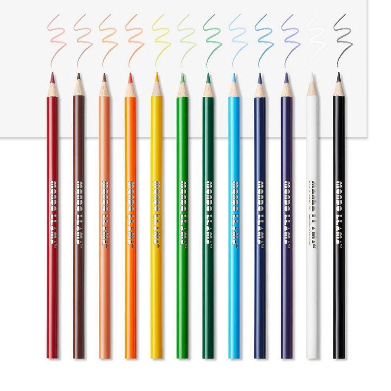 slide 4 of 5, 12ct Colored Pencils - Mondo Llama™, 12 ct