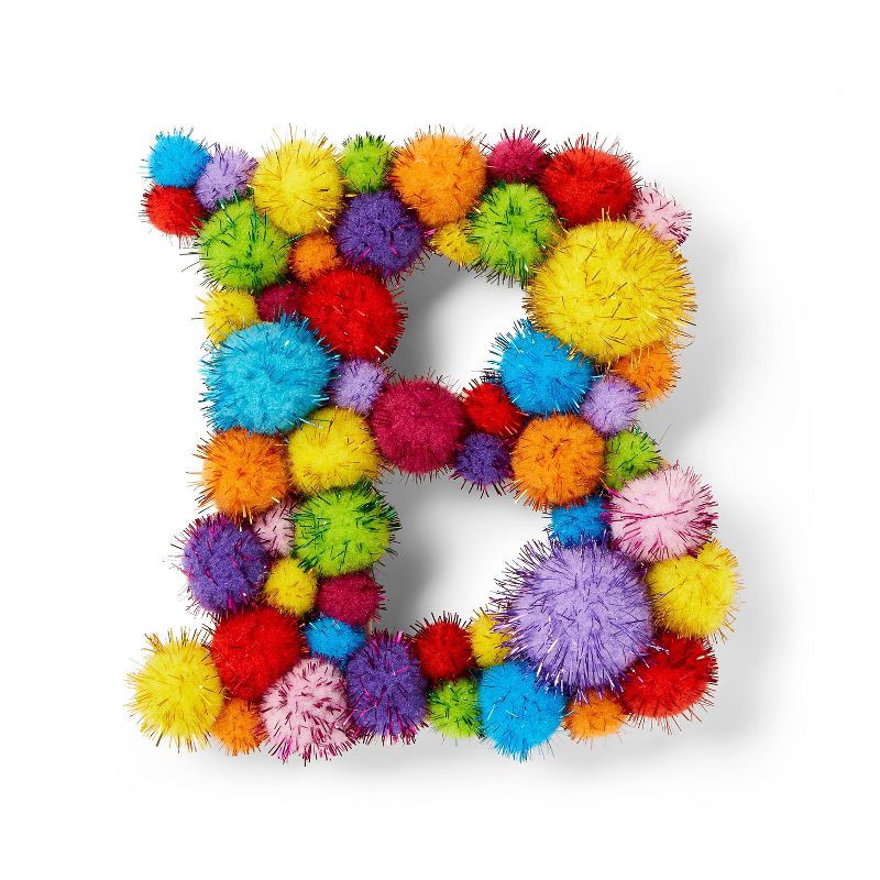slide 3 of 3, 100ct Sparkle Pom-Poms - Mondo Llama™: Multicolor Craft Embellishments, PET & Polypropylene, Ages 6+, 100 Pieces, 100 ct