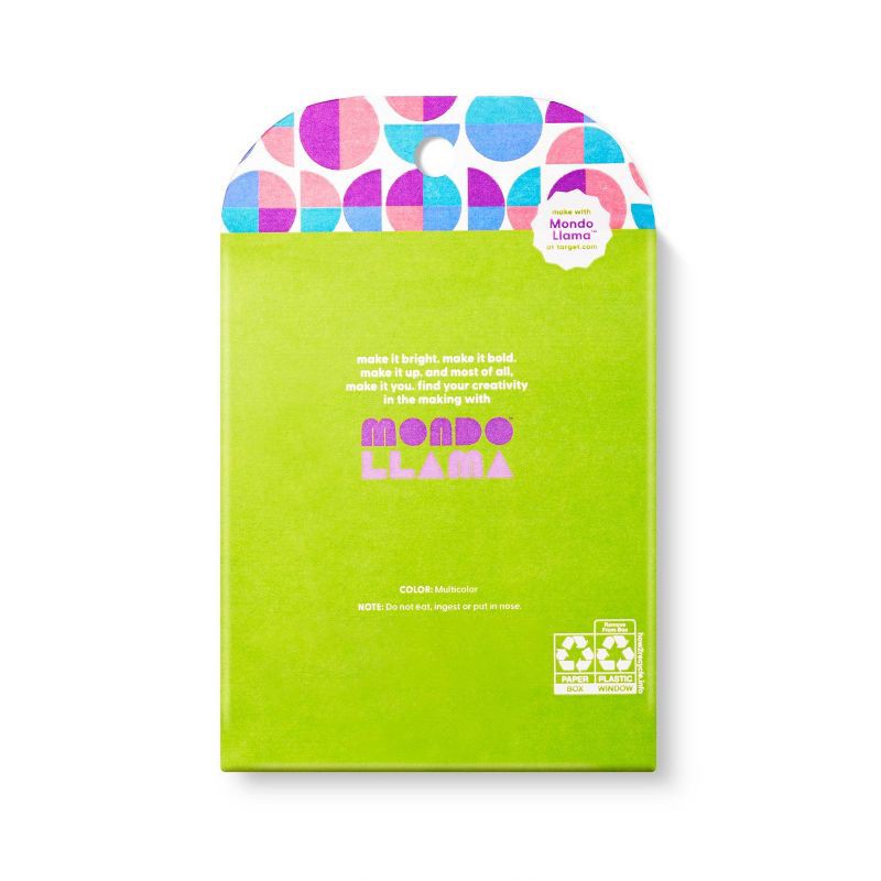 slide 3 of 4, 550ct Pony Beads - Mondo Llama™: Multicolor Plastic Craft Embellishments, Kandi & Hair Beads, Ages 6+, 550 ct