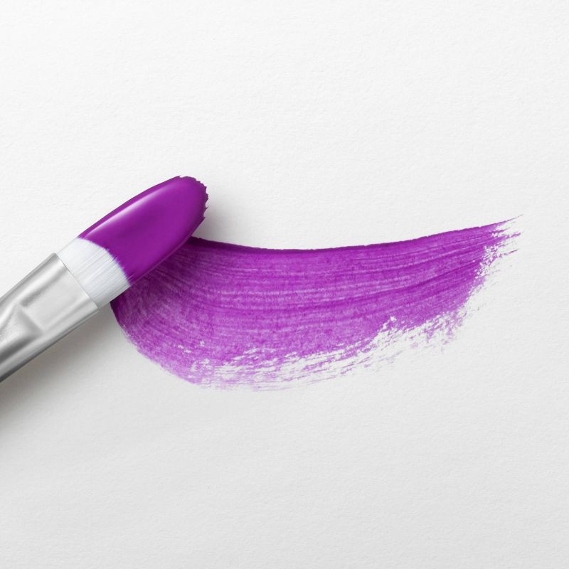 slide 3 of 3, 2 fl oz Satin Acrylic Paint Violet - Mondo Llama™: Multi-Surface, Non-Toxic, Water-Based Craft Paint, 2 fl oz