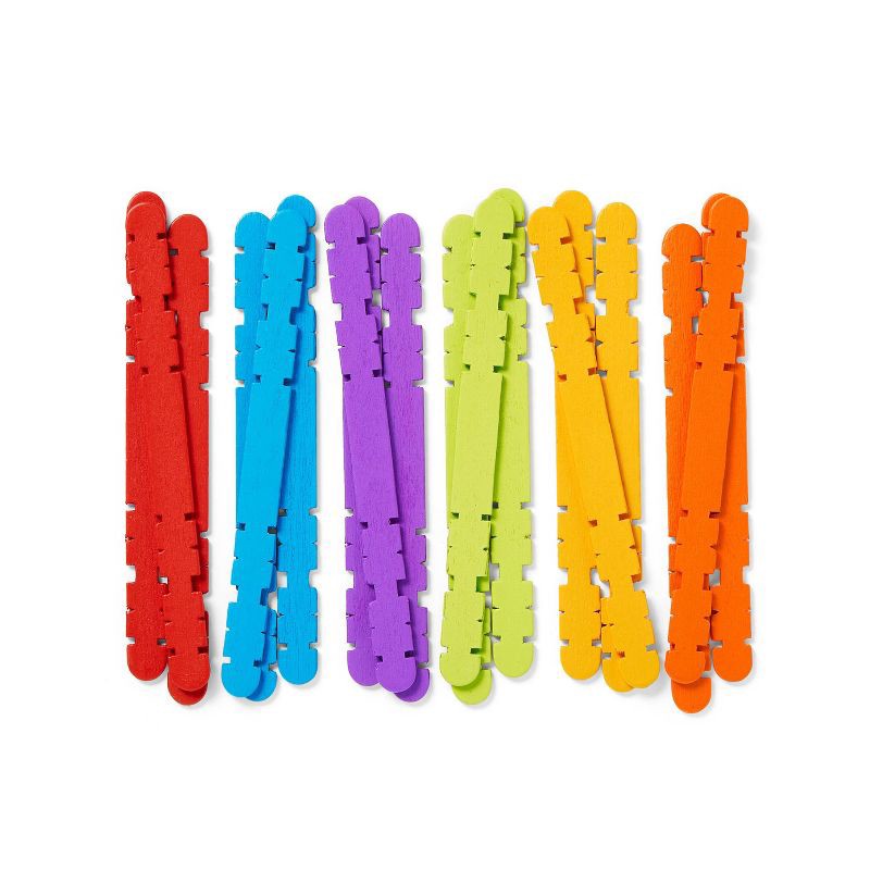 slide 2 of 3, 100ct Notched Craft Sticks - Mondo Llama™, 100 ct