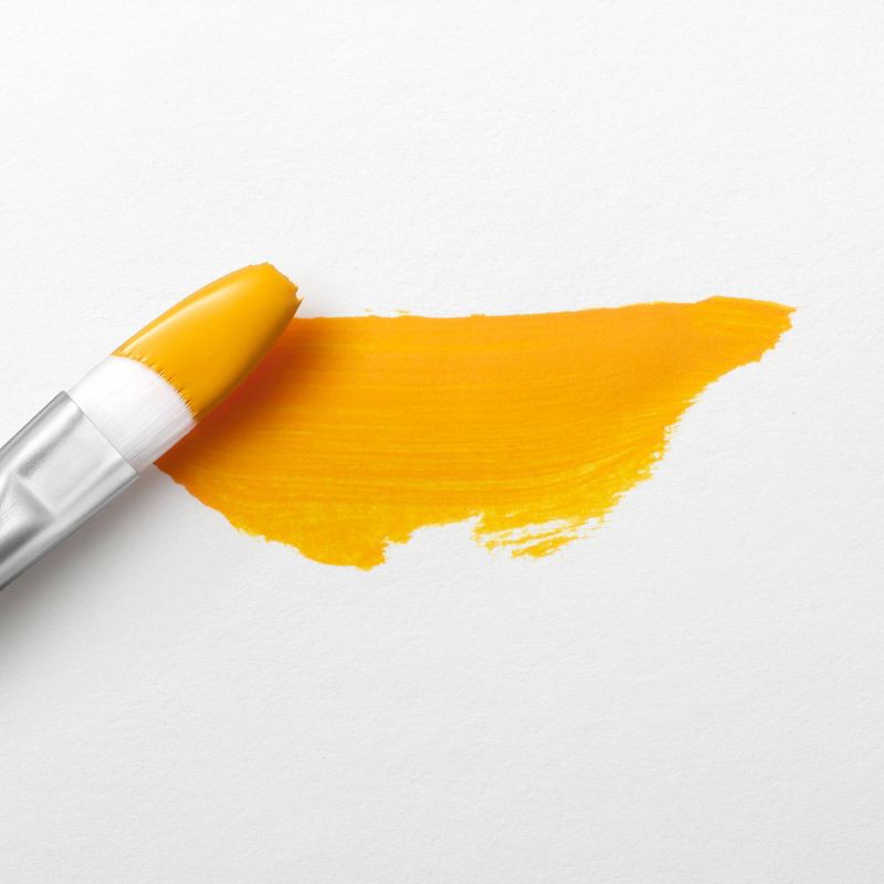 slide 3 of 3, 2 fl oz Satin Acrylic Paint Carrot Yellow - Mondo Llama™: Multi-Surface, Non-Toxic, Water-Based Craft Paint, 2 fl oz