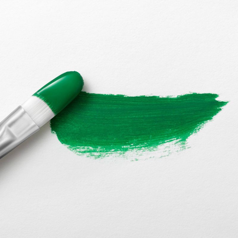 slide 3 of 3, 2 fl oz Satin Acrylic Paint Emerald Green - Mondo Llama™: Multi-Surface, Non-Toxic, Water-Based Craft Paint, 2 fl oz