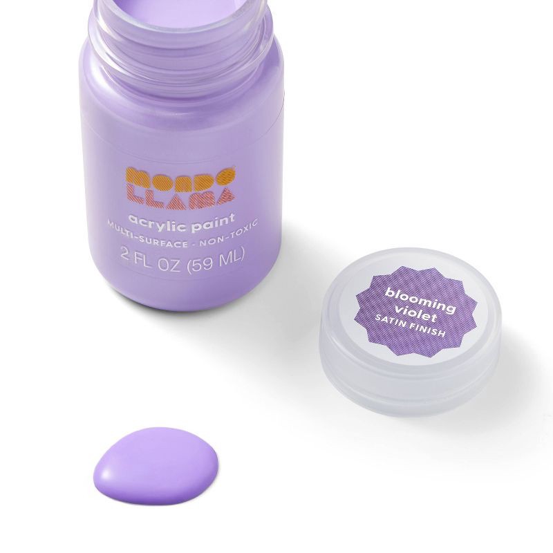 slide 2 of 3, 2 fl oz Satin Acrylic Paint Heather Purple - Mondo Llama™: Multi-Surface, Non-Toxic, Water-Based Craft Paint, 2 fl oz