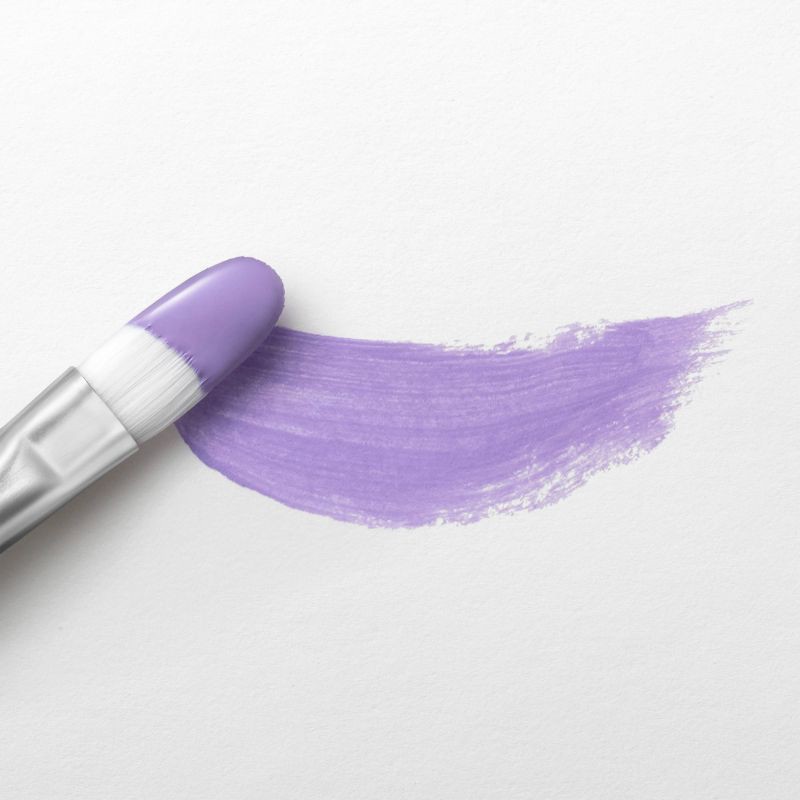 slide 3 of 3, 2 fl oz Satin Acrylic Paint Heather Purple - Mondo Llama™: Multi-Surface, Non-Toxic, Water-Based Craft Paint, 2 fl oz